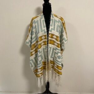 Free People Poncho Women’s Size OS Cardigan Diamondbacks Kimono Cozy Wrap